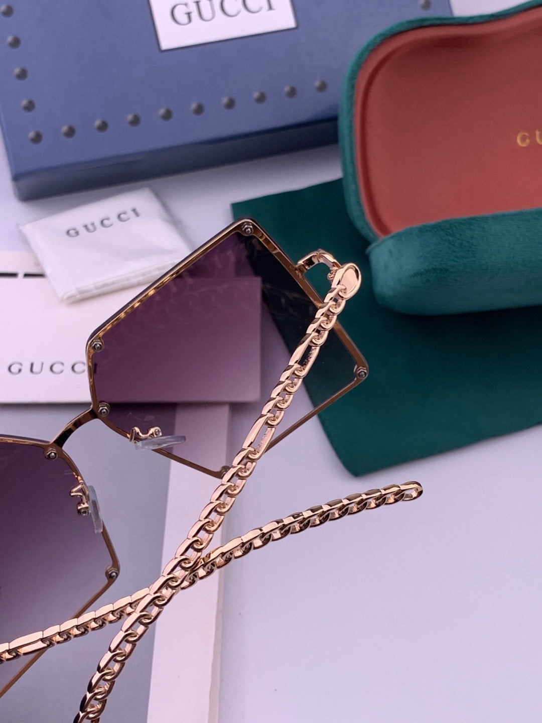 Chanel CH322 Lightweight Rimless Black Lens Sunglasses for Women - 431581 - detail image 5