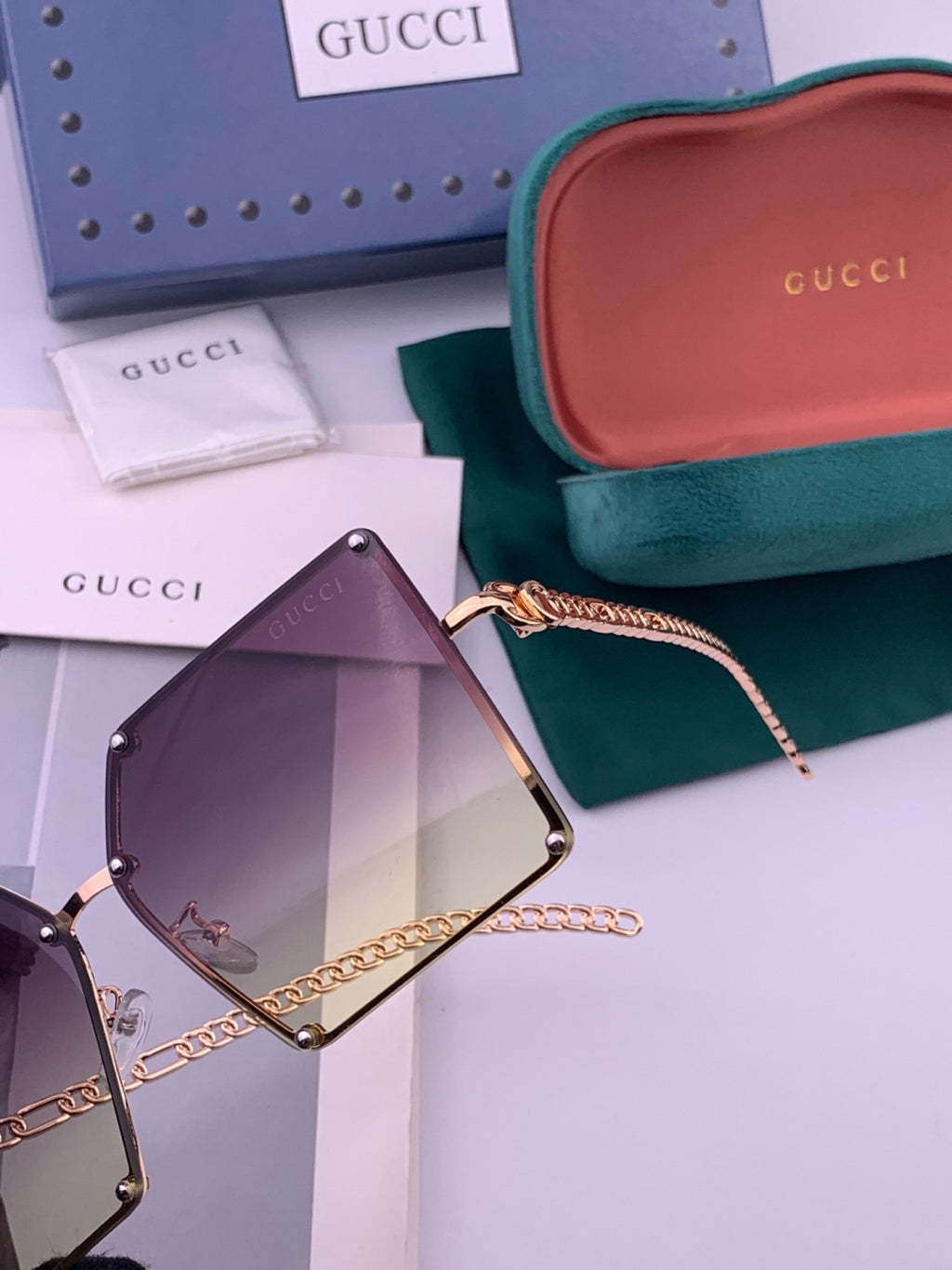 Chanel CH322 Lightweight Rimless Black Lens Sunglasses for Women - 431583 - detail image 3