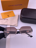 Louis Vuitton L9261 Square Black Lens Sunglasses for Men & Women - 431183
