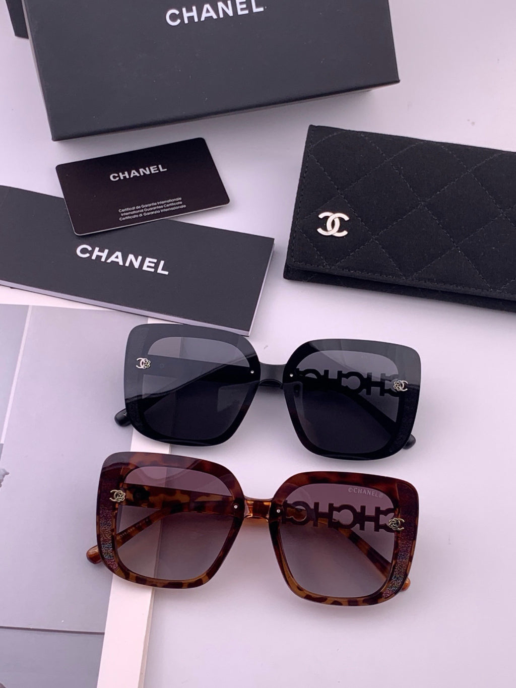 Chanel CH6991 Polarized Round Black Lens Sunglasses for Women - 431584 - detail image 7