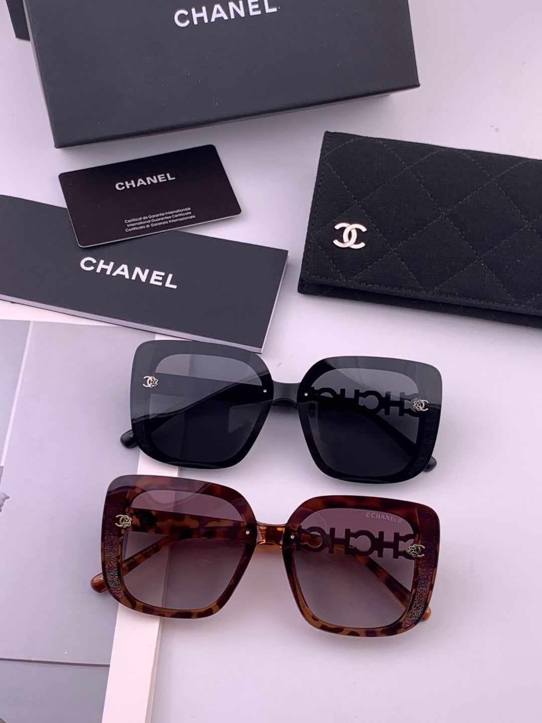 Chanel CH6991 Polarized Round Black Lens Sunglasses for Women - 431584 - detail image 7