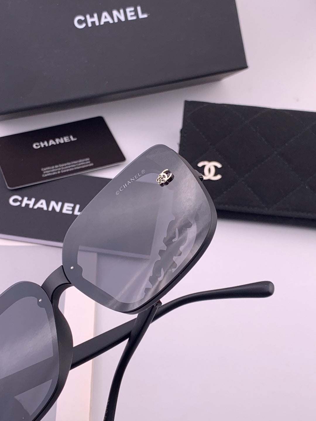 Chanel CH6991 Polarized Round Black Lens Sunglasses for Women - 431585 - detail image 5
