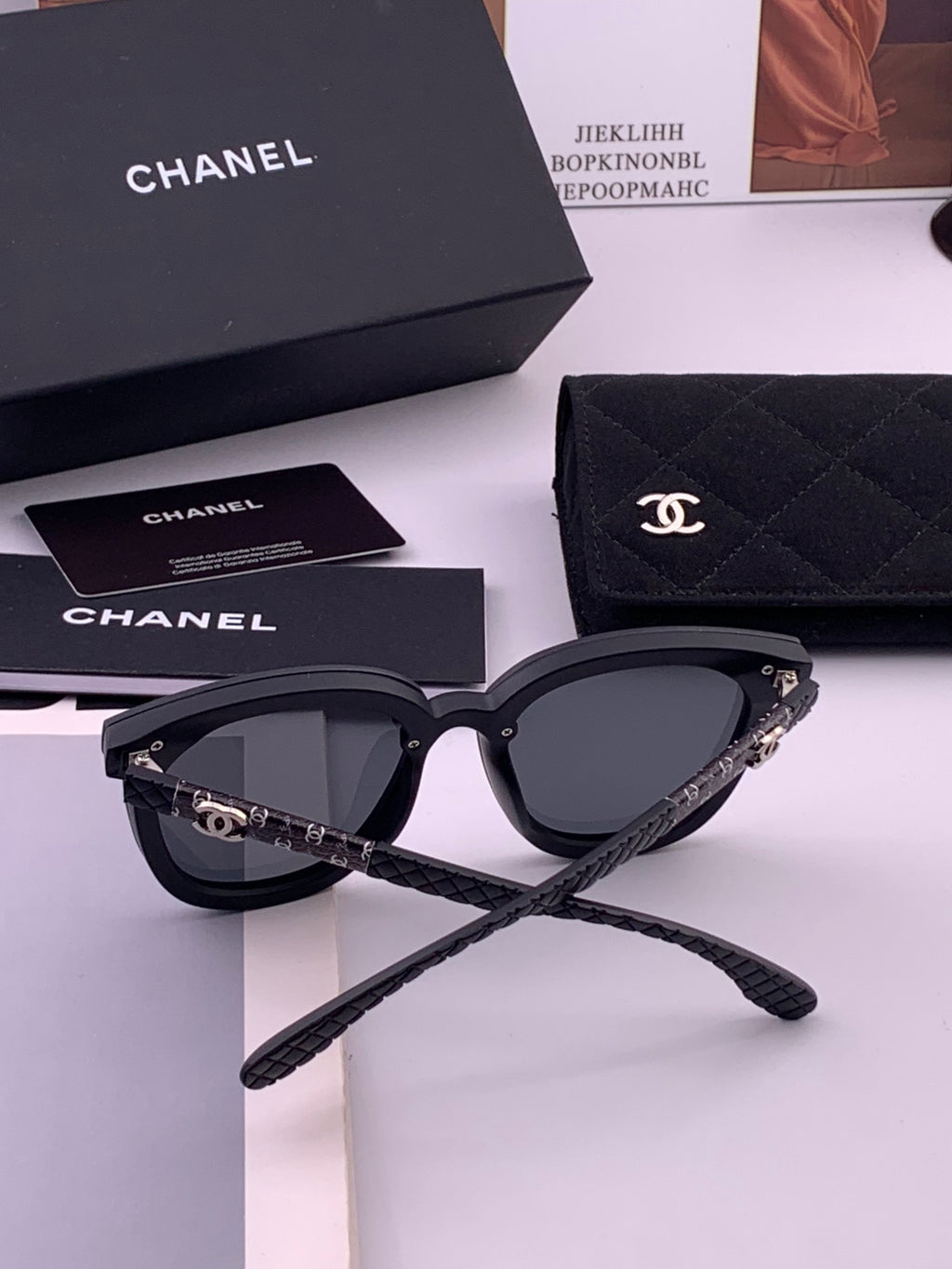Chanel CH3620 Polarized Square Brown Lens Sunglasses for Men & Women - 431590 - detail image 5