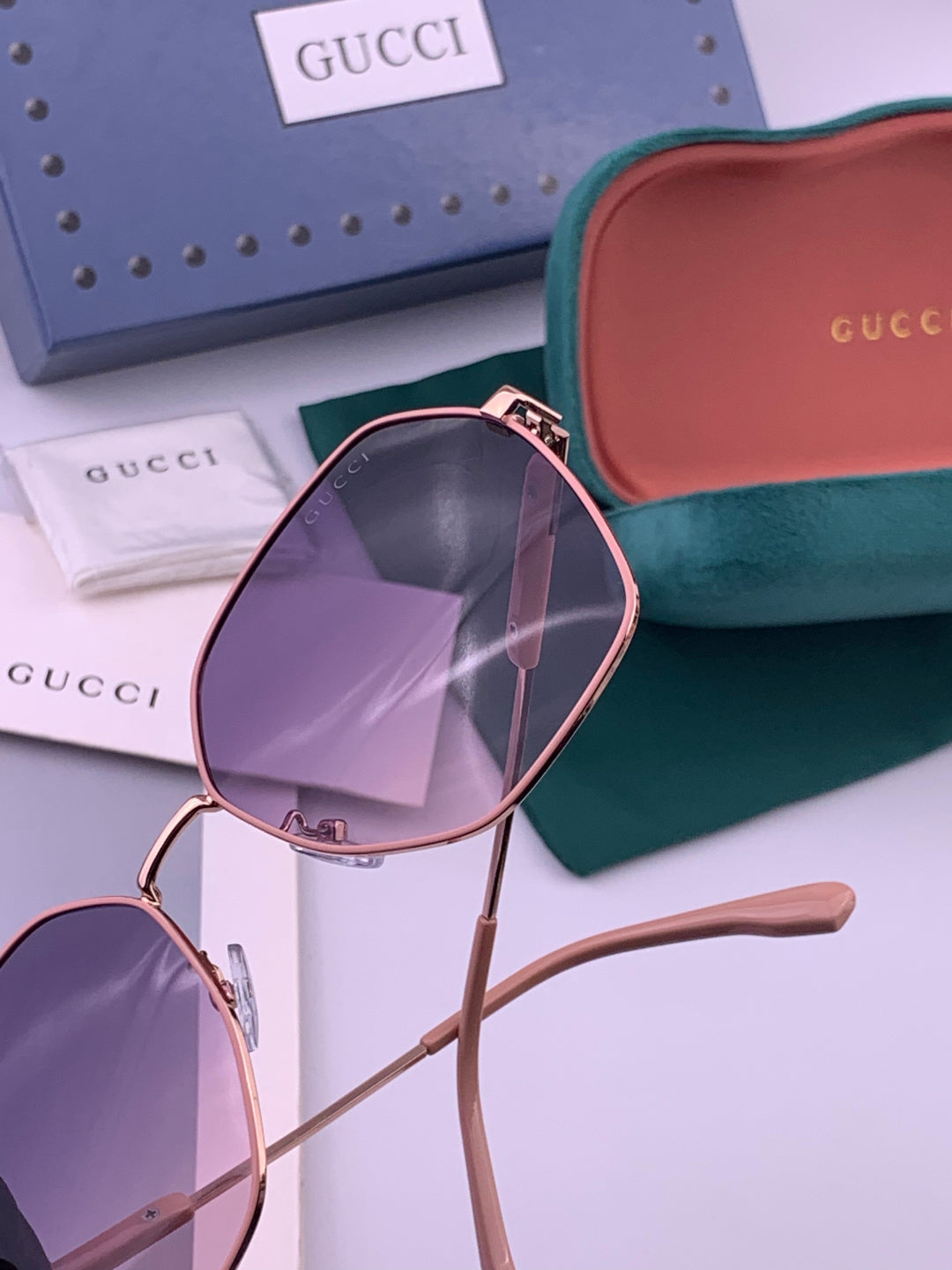 Gucci G9822 Polarized Oversized Brown Lens Sunglasses for Men & Women - 431344 - detail image 5