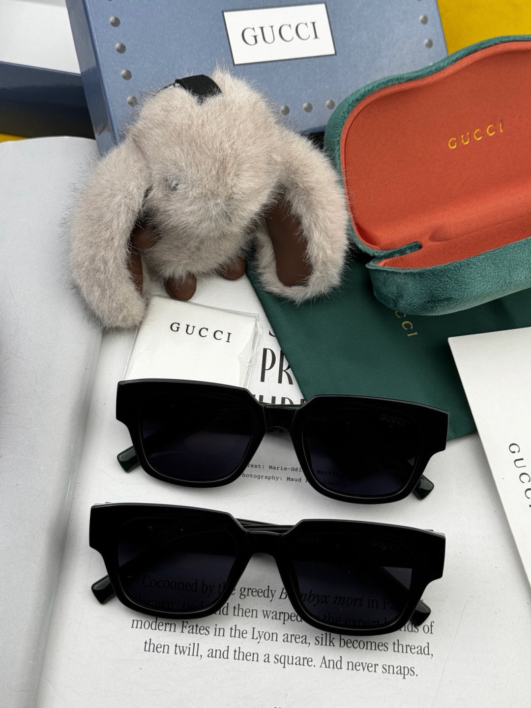 Gucci G1232 Square Black Lens Sunglasses for Men & Women - 431349 - detail image 7