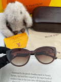 Louis Vuitton L15803 Square Red Lens Sunglasses for Women