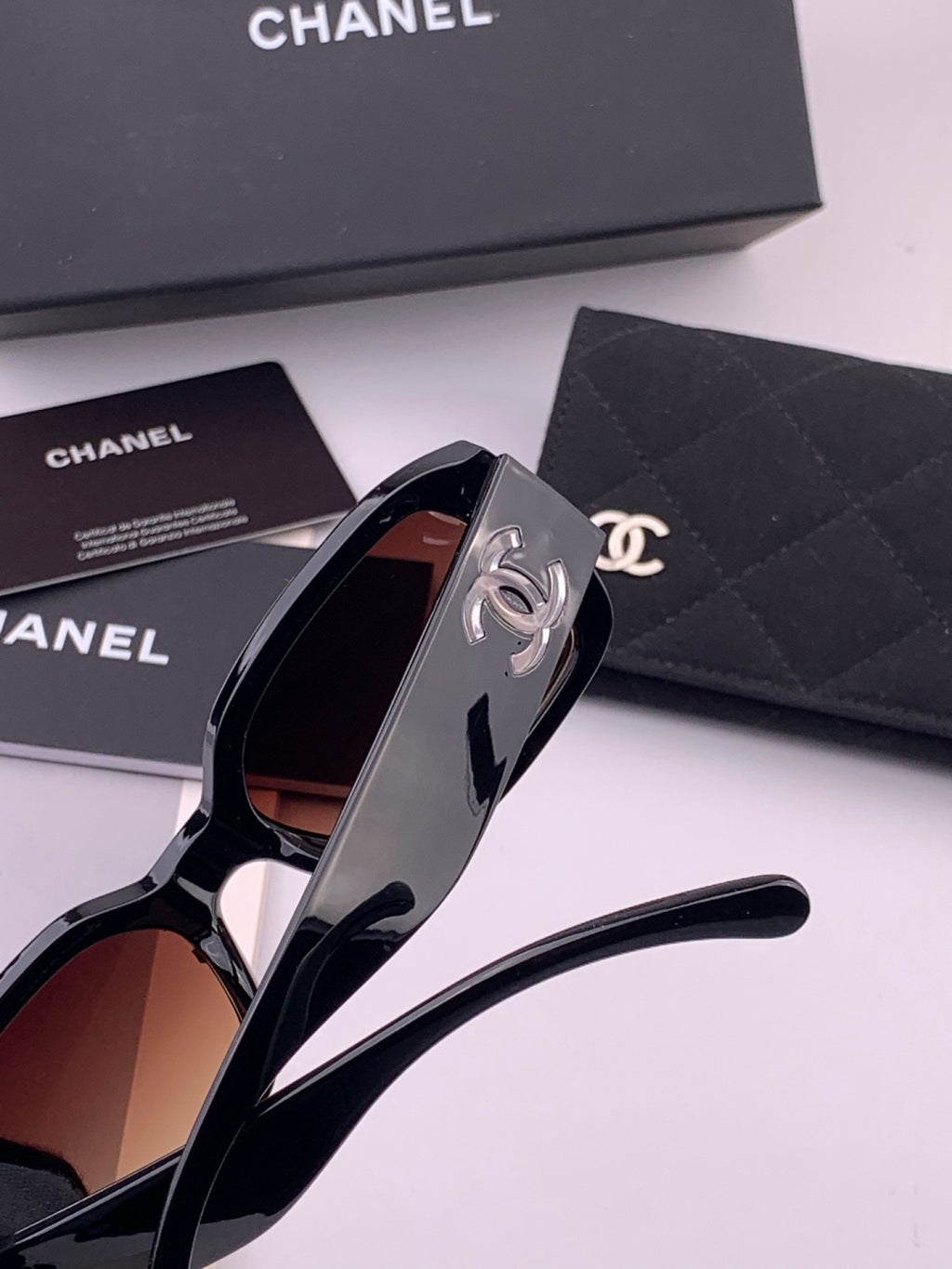 Chanel CH76910 Square Black Lens Sunglasses for Men & Women - 431574 - detail image 5