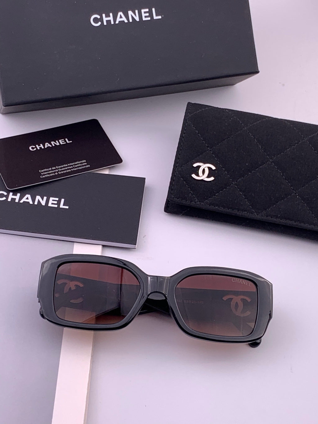 Chanel CH76910 Square Black Lens Sunglasses for Men & Women - 431574 - detail image 7