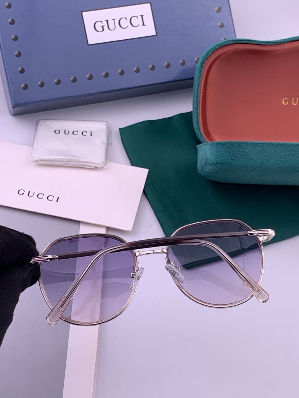 Gucci G3825 Polarized Square Brown Lens Sunglasses for Women - 431352 - detail image 6