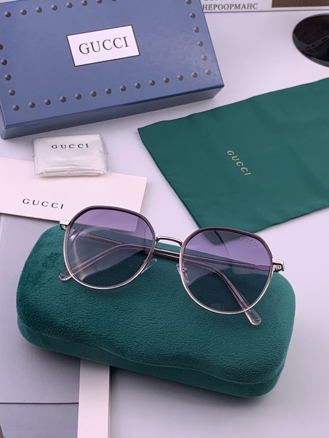 Gucci G3825 Polarized Square Brown Lens Sunglasses for Women - 431352 - detail image 7