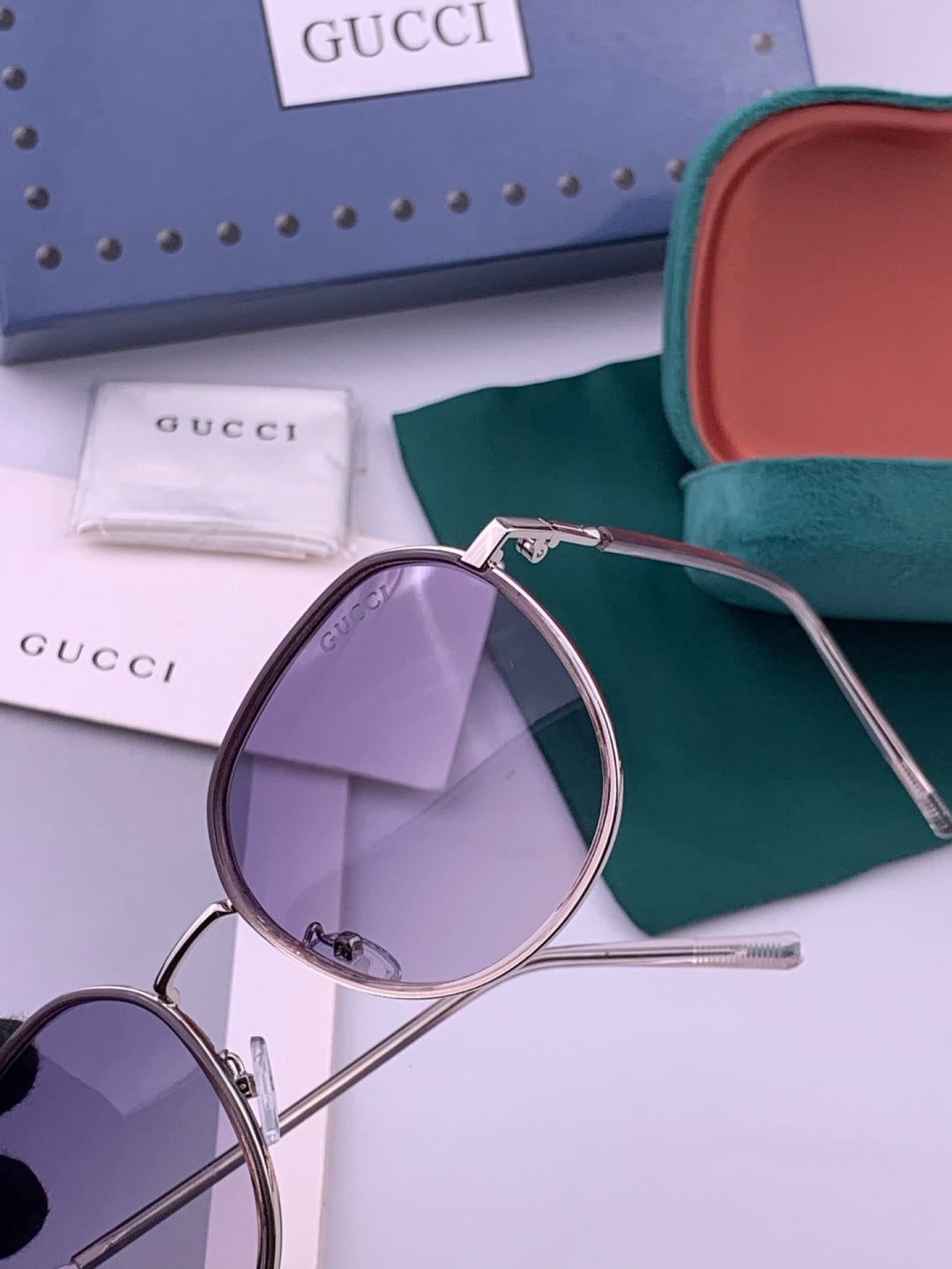 Gucci G3825 Polarized Square Brown Lens Sunglasses for Women - 431352 - detail image 3