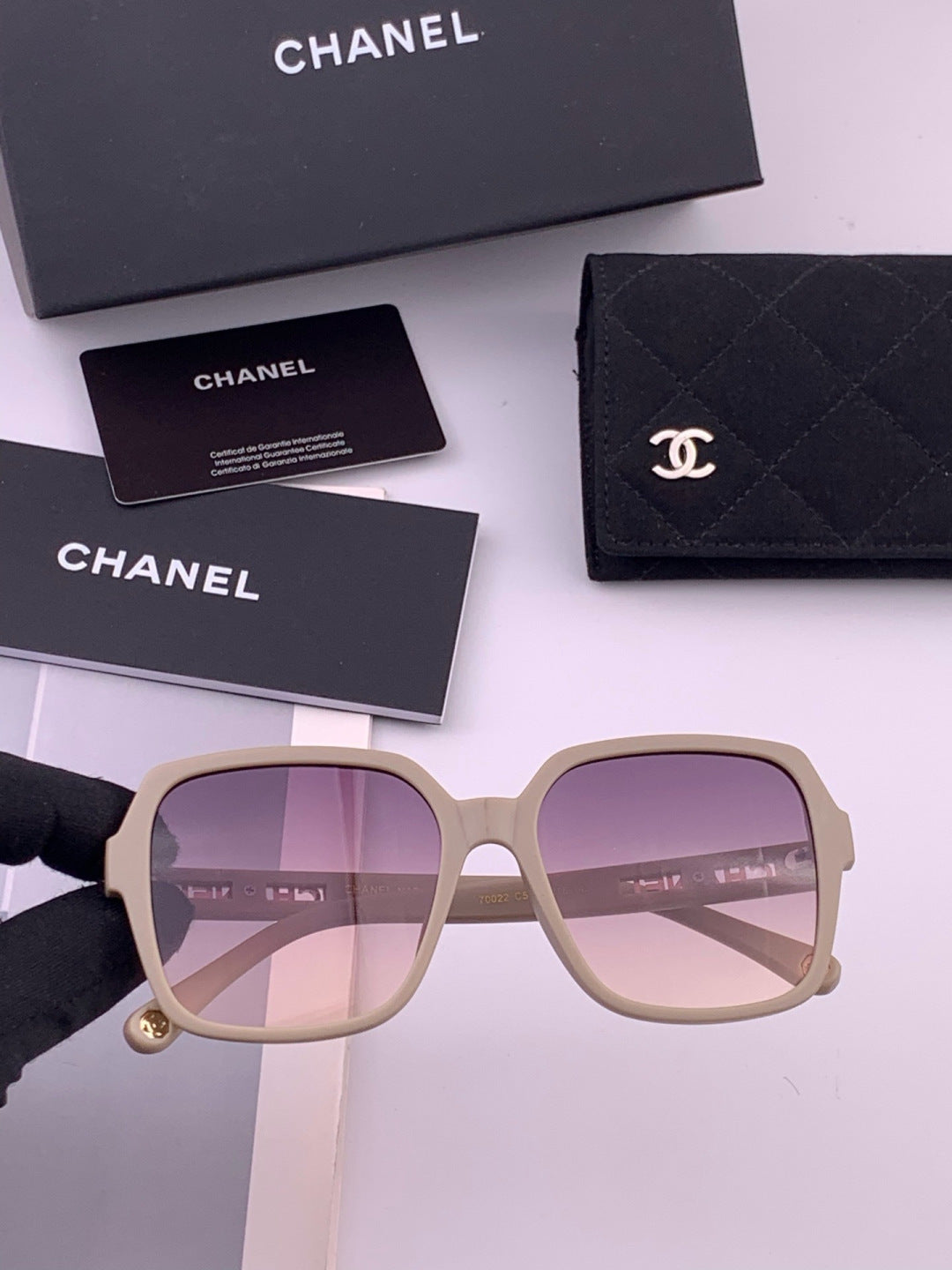 Chanel CH27002 Fashion Purple Lens Sunglasses for Men & Women - 431577