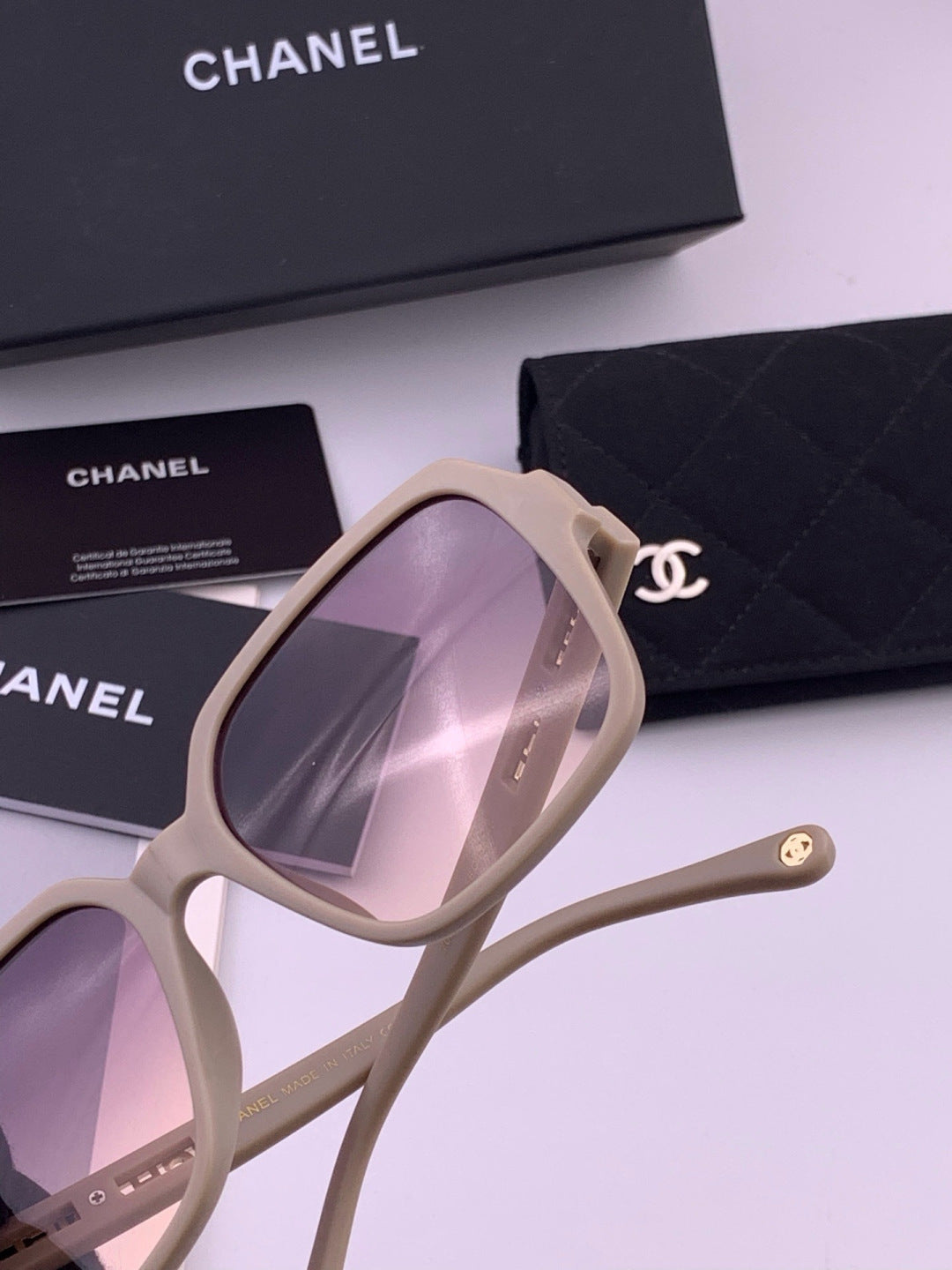 Chanel CH27002 Fashion Purple Lens Sunglasses for Men & Women - 431577 - detail image 4