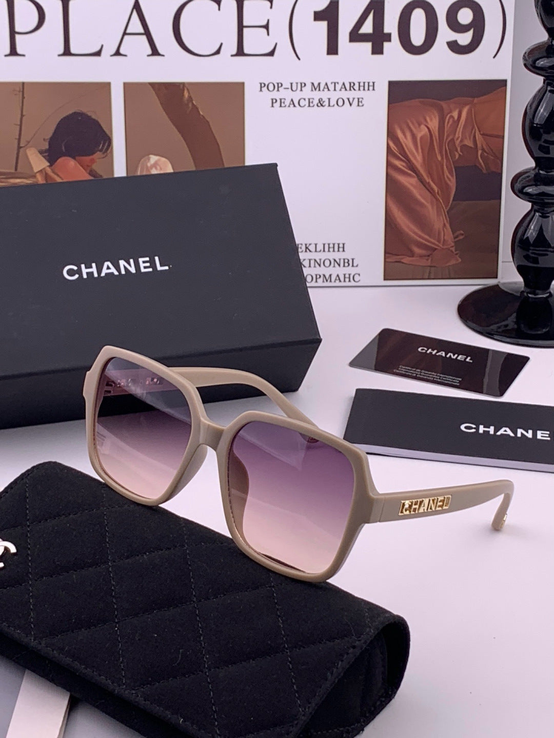 Chanel CH27002 Fashion Purple Lens Sunglasses for Men & Women - 431577 - detail image 2