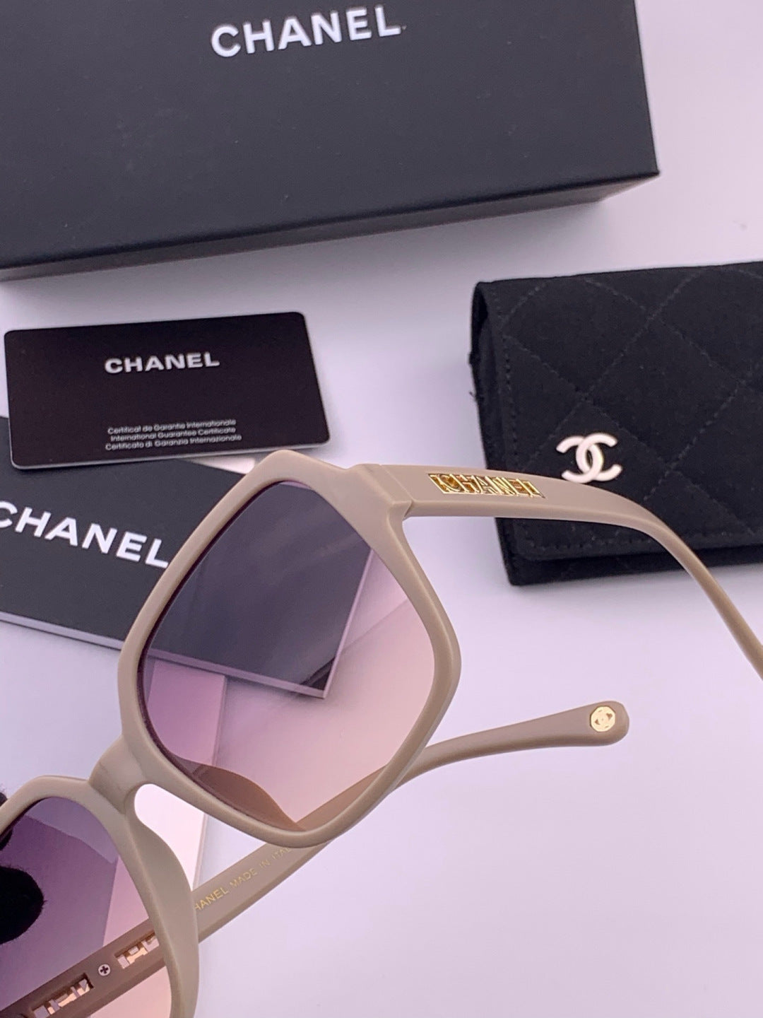 Chanel CH27002 Fashion Purple Lens Sunglasses for Men & Women - 431577 - detail image 3