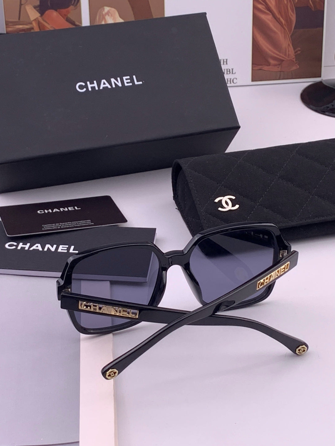 Chanel CH27002 Fashion Black Lens Sunglasses for Men & Women - 431578 - detail image 7