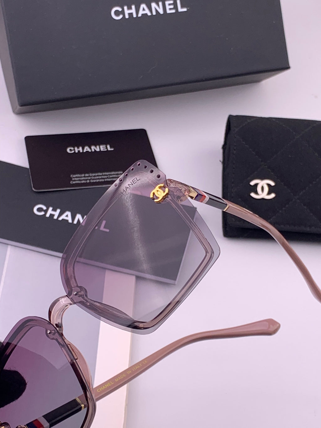 Chanel CH026 Square Brown Lens Sunglasses for Men & Women - 431580 - detail image 2