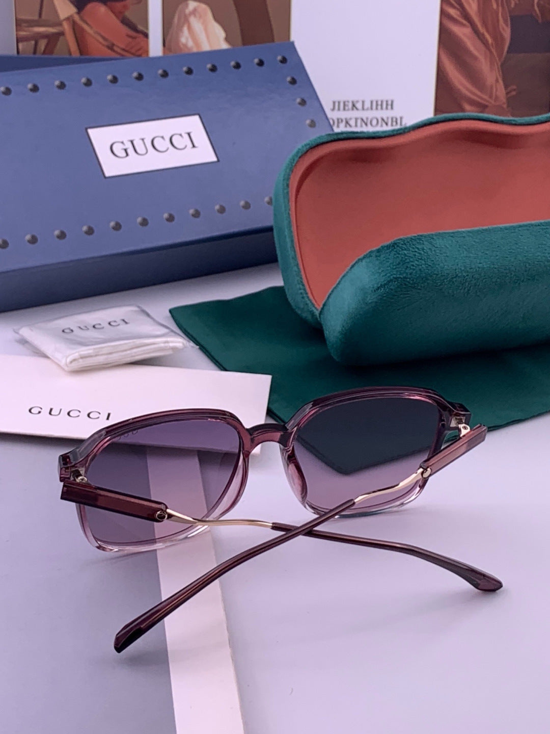 Gucci G7231 Metal Fashion Red Lens Sunglasses for Men & Women - 431326 - detail image 5