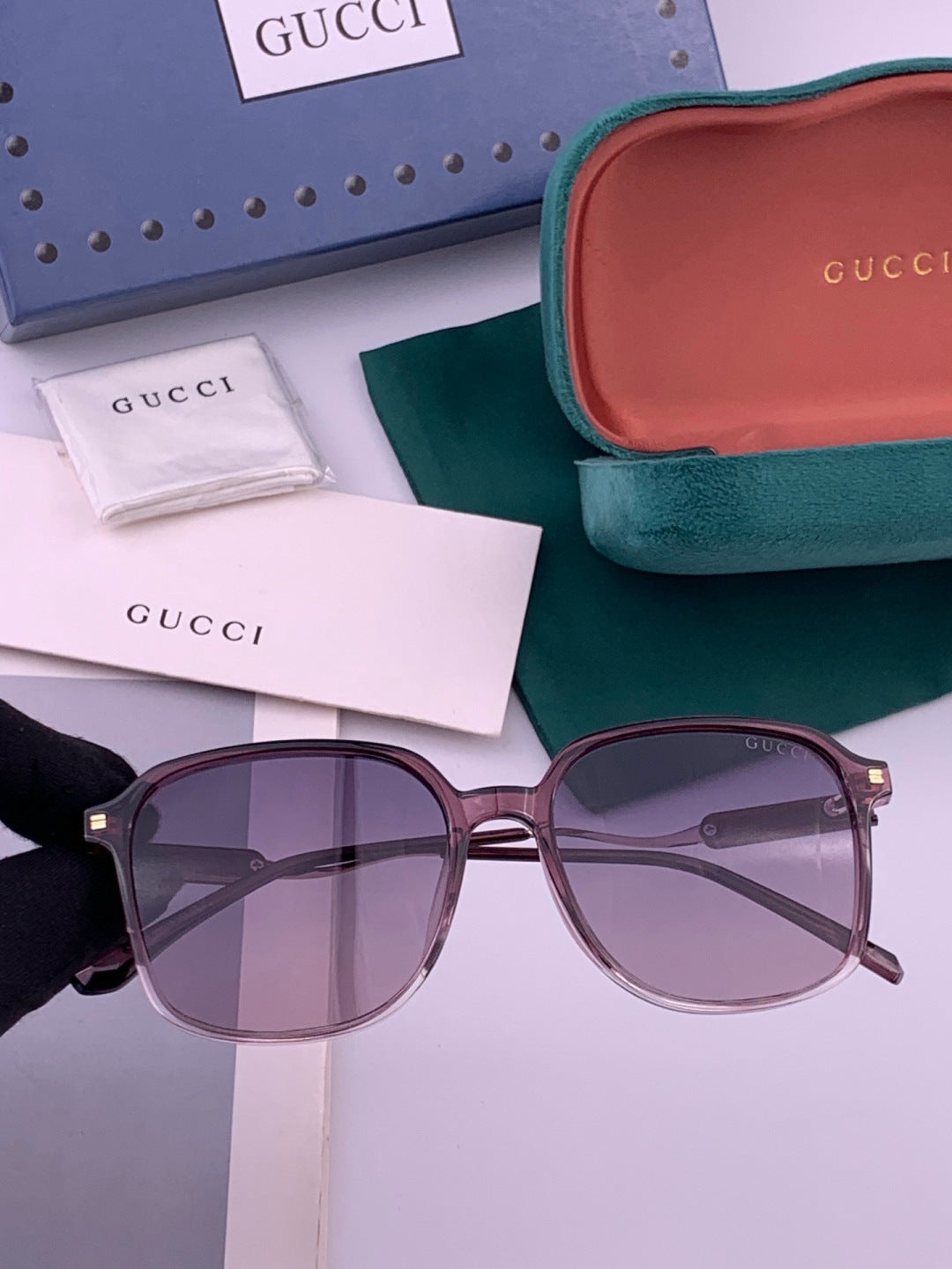 Gucci G7231 Metal Fashion Red Lens Sunglasses for Men & Women - 431326