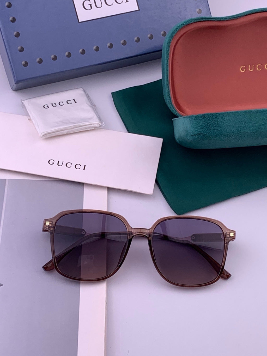 Gucci G7231 Metal Fashion Red Lens Sunglasses for Men & Women - 431328 - detail image 7
