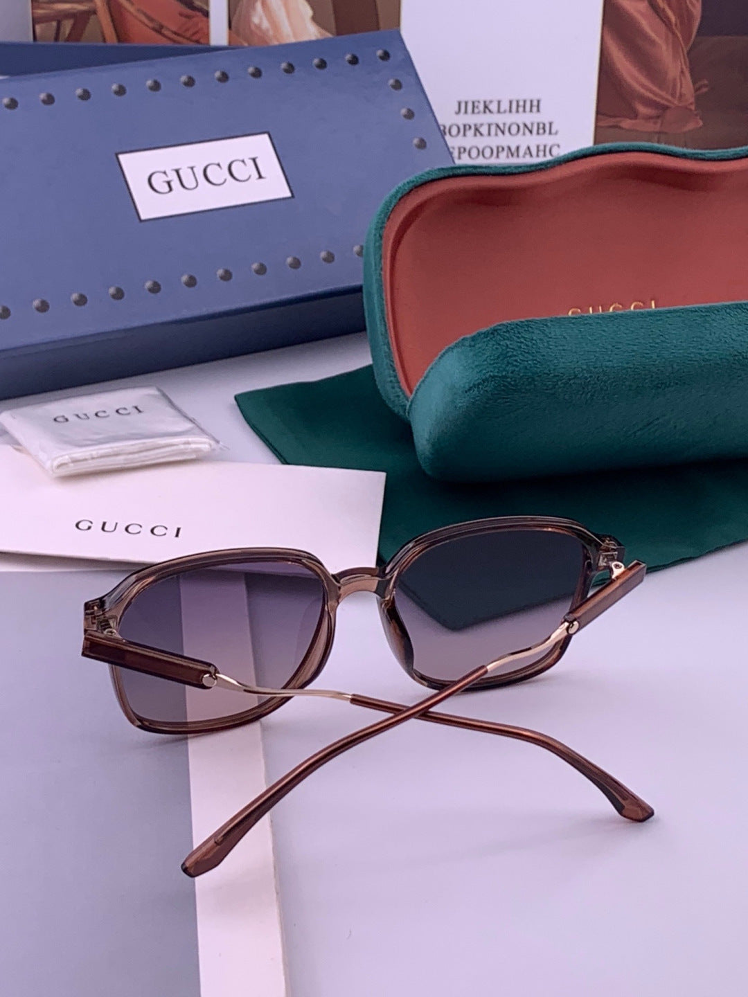 Gucci G7231 Metal Fashion Red Lens Sunglasses for Men & Women - 431328 - detail image 5