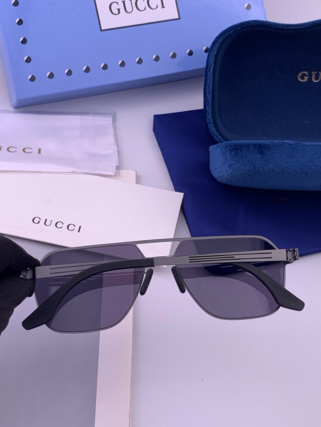 Gucci G0862 Fashion Gold Lens Sunglasses for Men & Women - 431337 - detail image 6