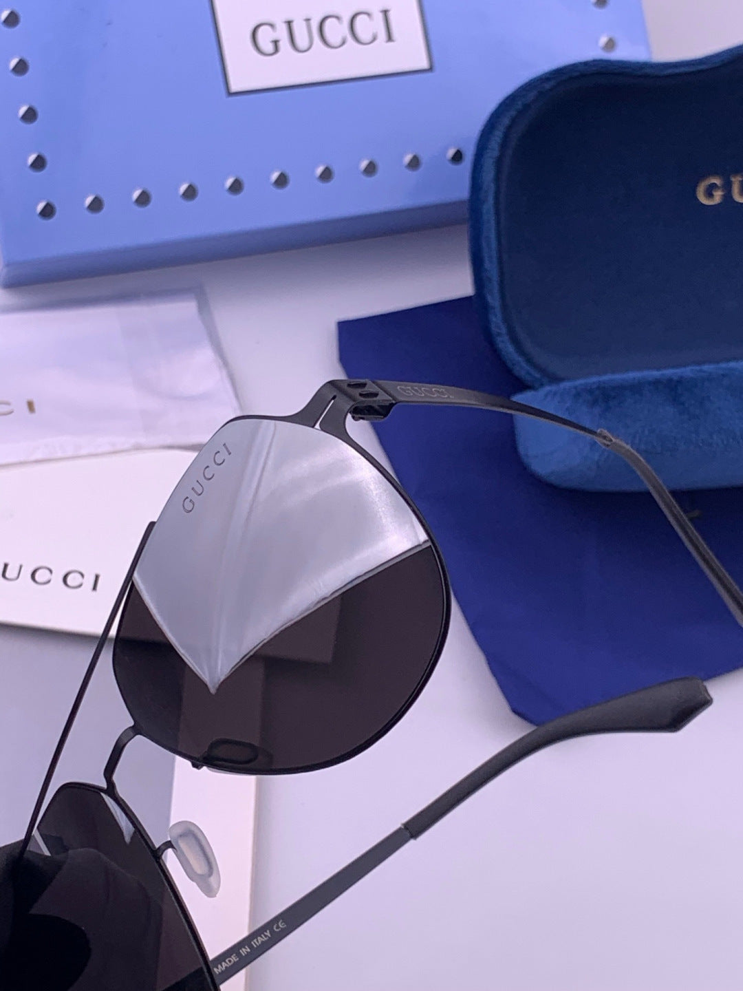 Gucci G3501 Fashion Gold Lens Sunglasses for Men & Women - detail image 3