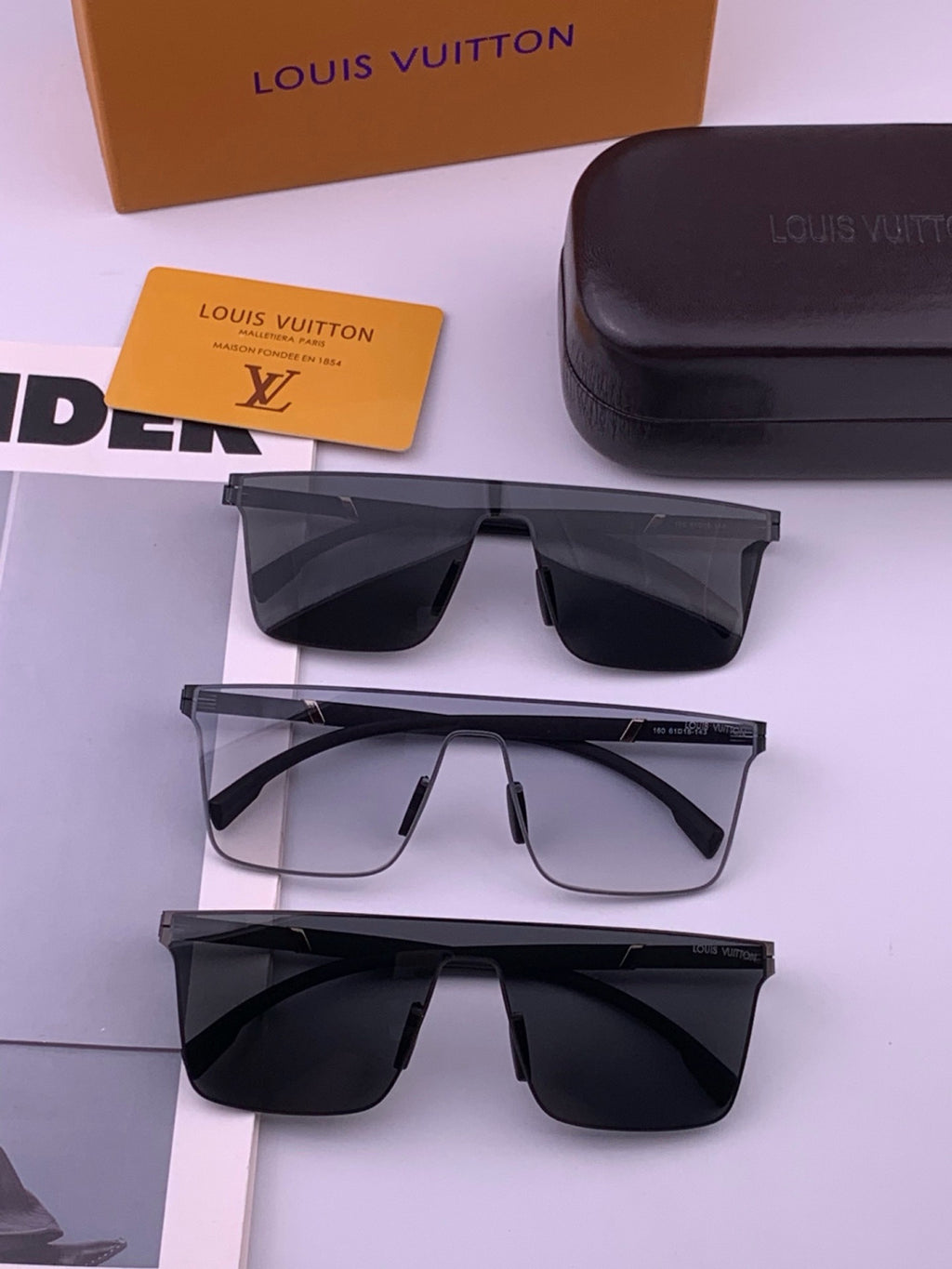Louis Vuitton L016 Fashion Gold Lens Sunglasses for Men & Women - 431159 - detail image 7