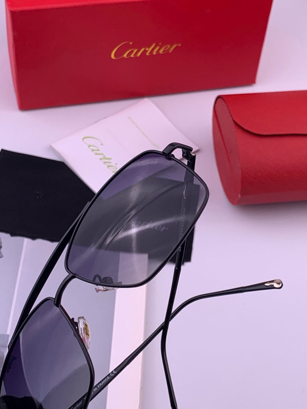 Cartier CK8100 Polarized Fashion Gold Lens Sunglasses for Men & Women - 449554 - detail image 5