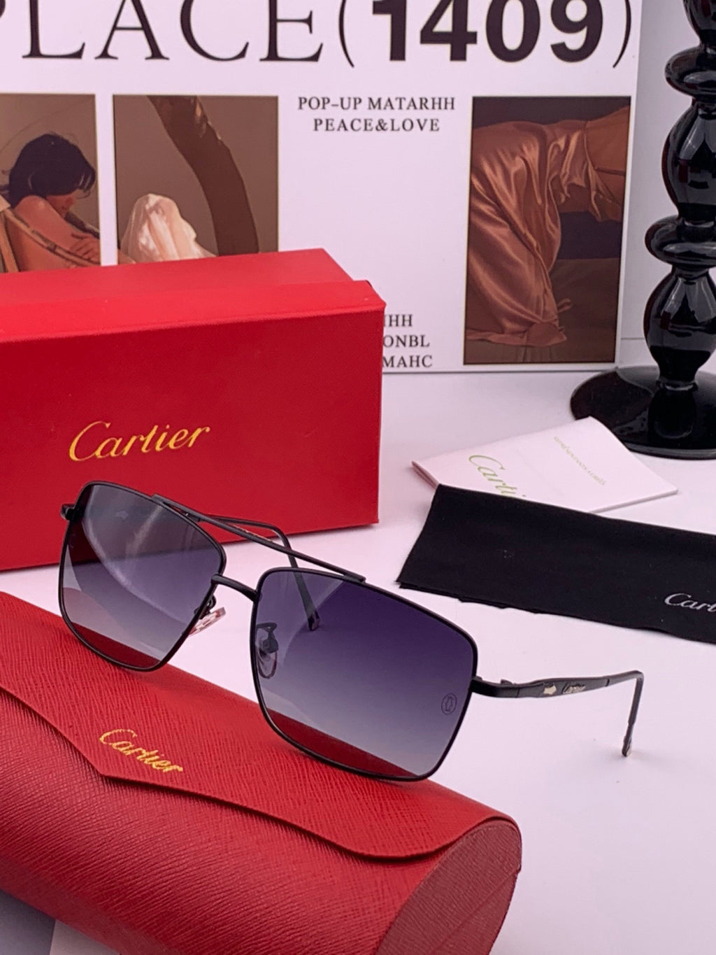 Cartier CK8100 Polarized Fashion Gold Lens Sunglasses for Men & Women - 449554 - detail image 2