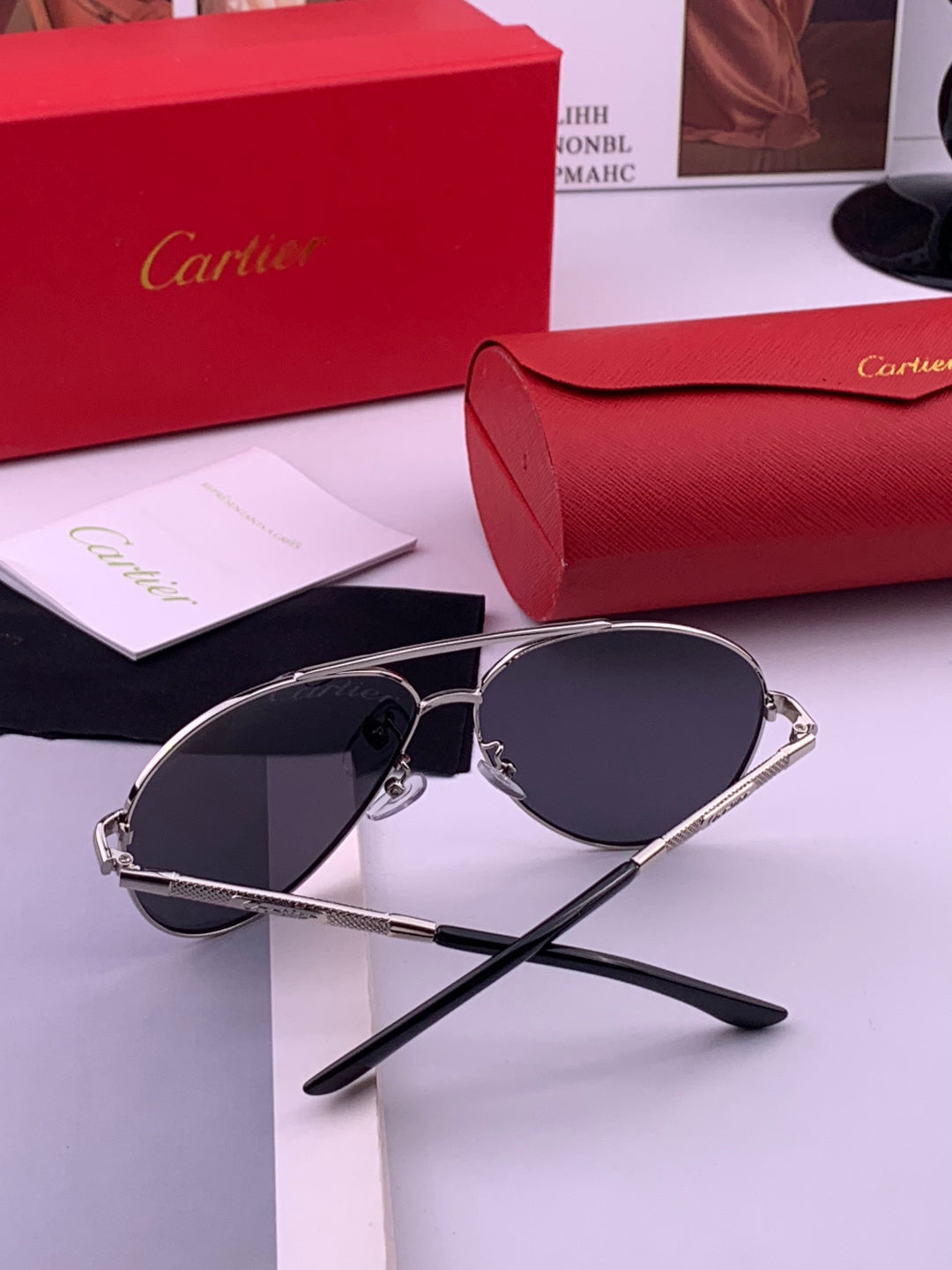 Cartier CK4080 Polarized Fashion Gold Lens Sunglasses for Men & Women - detail image 7