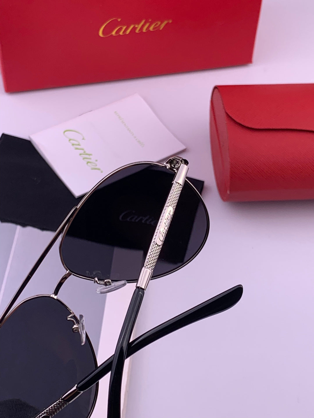 Cartier CK4080 Polarized Fashion Gold Lens Sunglasses for Men & Women - detail image 5