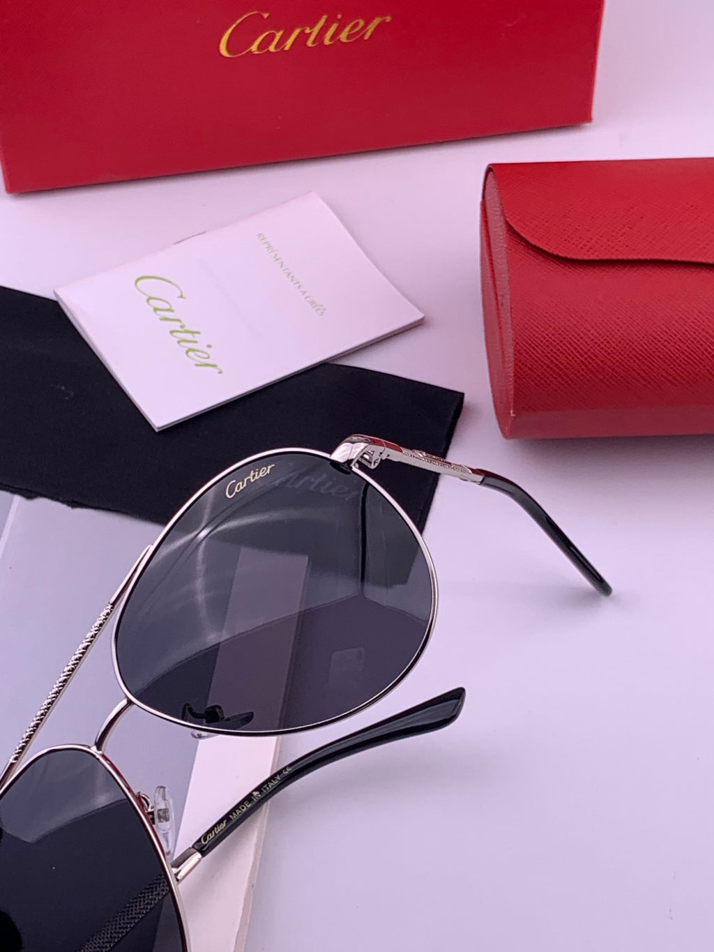 Cartier CK4080 Polarized Fashion Gold Lens Sunglasses for Men & Women - detail image 3