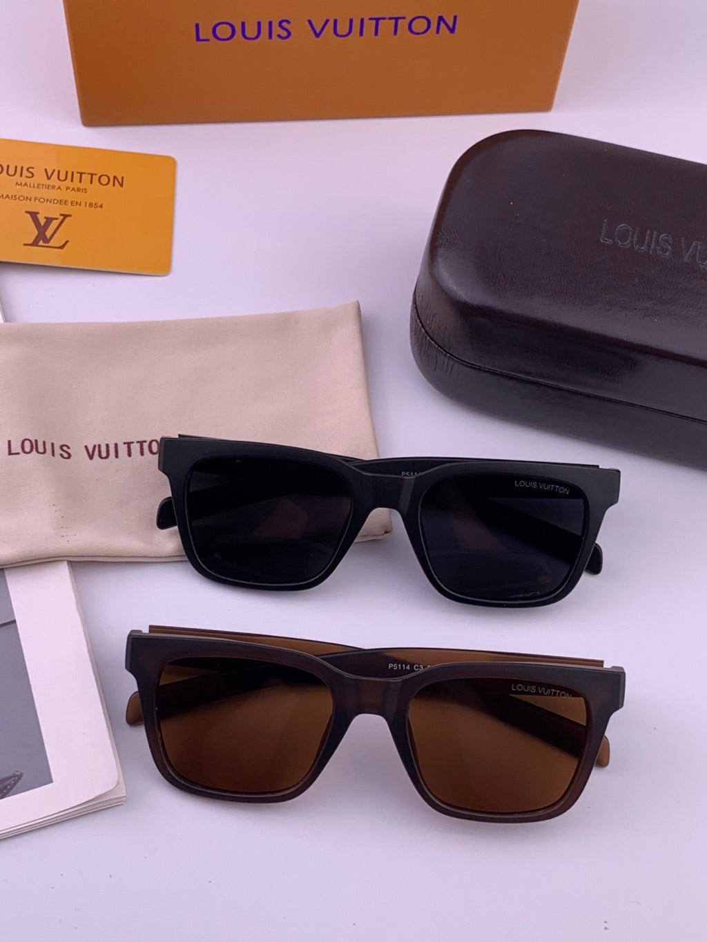 Louis Vuitton Fashion Black Lens Sunglasses for Men & Women - 448593 - detail image 7
