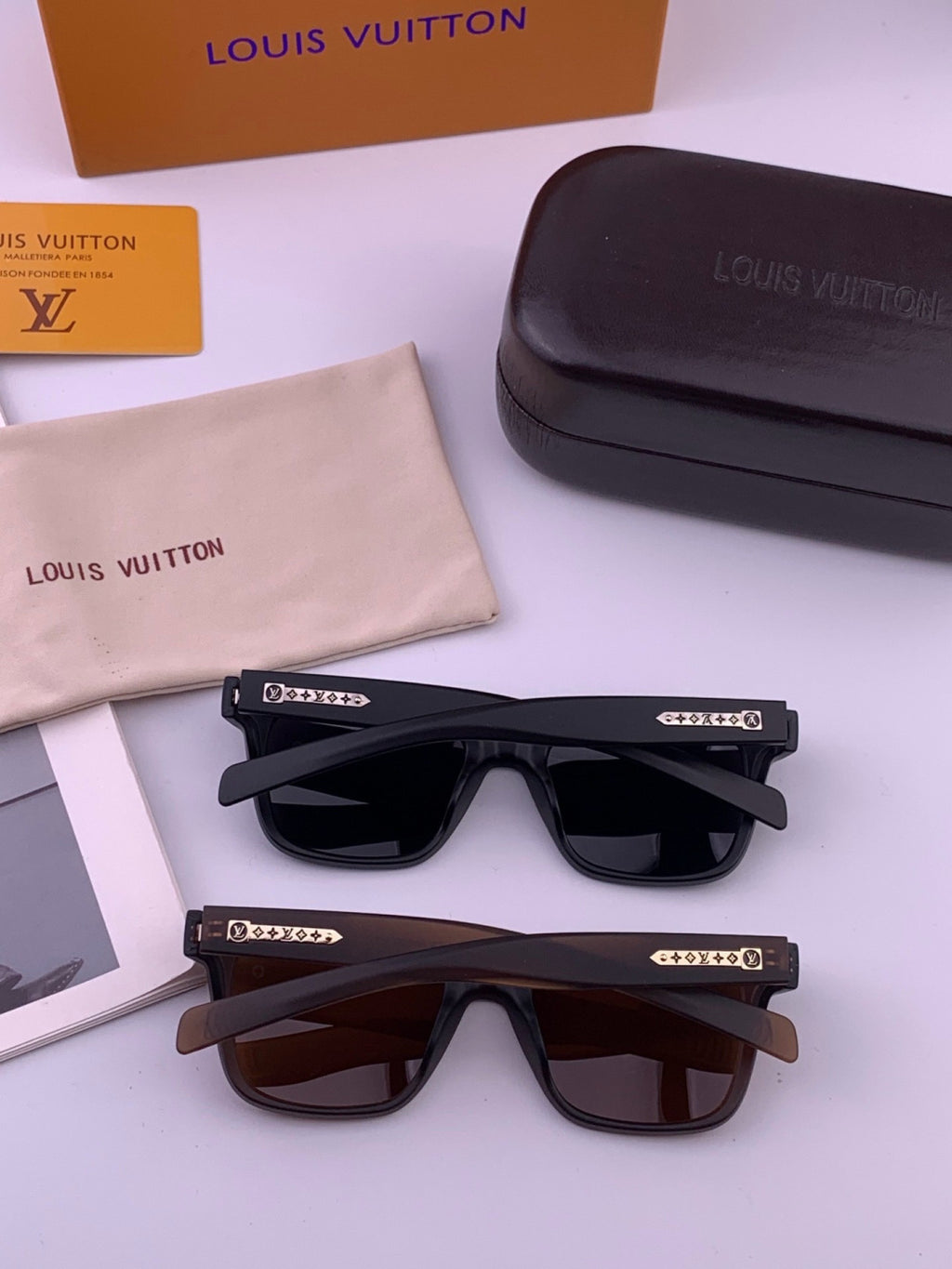 Louis Vuitton Fashion Black Lens Sunglasses for Men & Women - 448593 - detail image 6