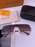 Louis Vuitton L61759 Aviator Gold Lens Sunglasses for Men & Women - 448598
