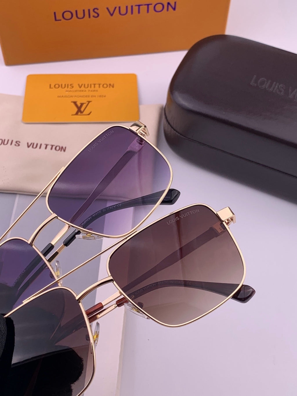 Louis Vuitton L3905 Aviator Gray Lens Sunglasses for Men & Women - 448599 - detail image 6