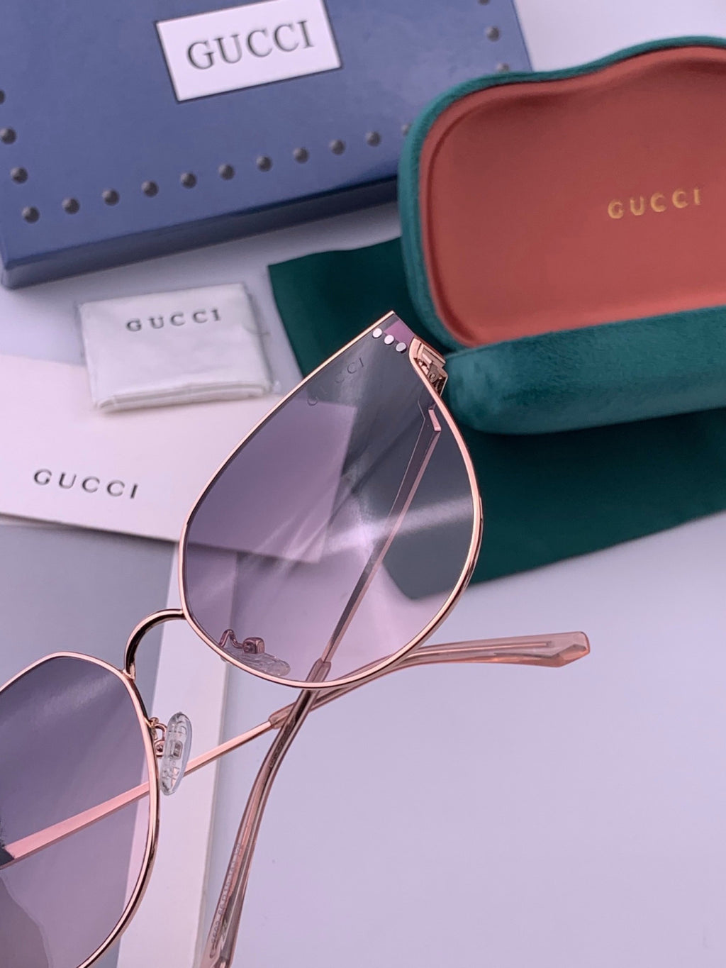 Gucci G3660 Fashion Red Lens Sunglasses for Men & Women - 448717 - detail image 5