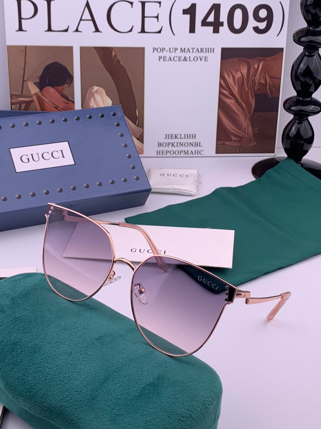 Gucci G3660 Fashion Red Lens Sunglasses for Men & Women - 448717 - detail image 2
