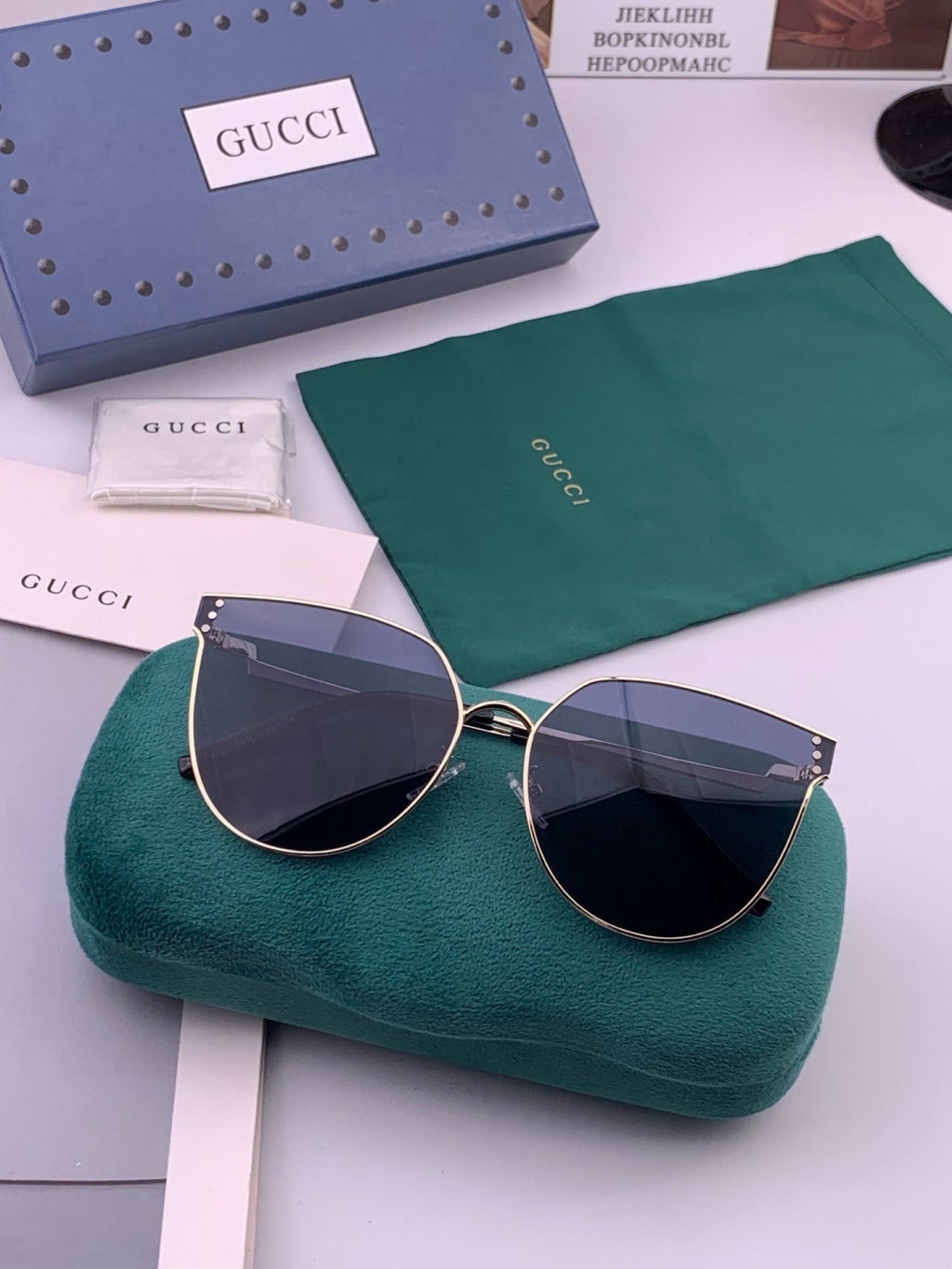 Gucci G3660 Fashion Red Lens Sunglasses for Men & Women - 448721 - detail image 5