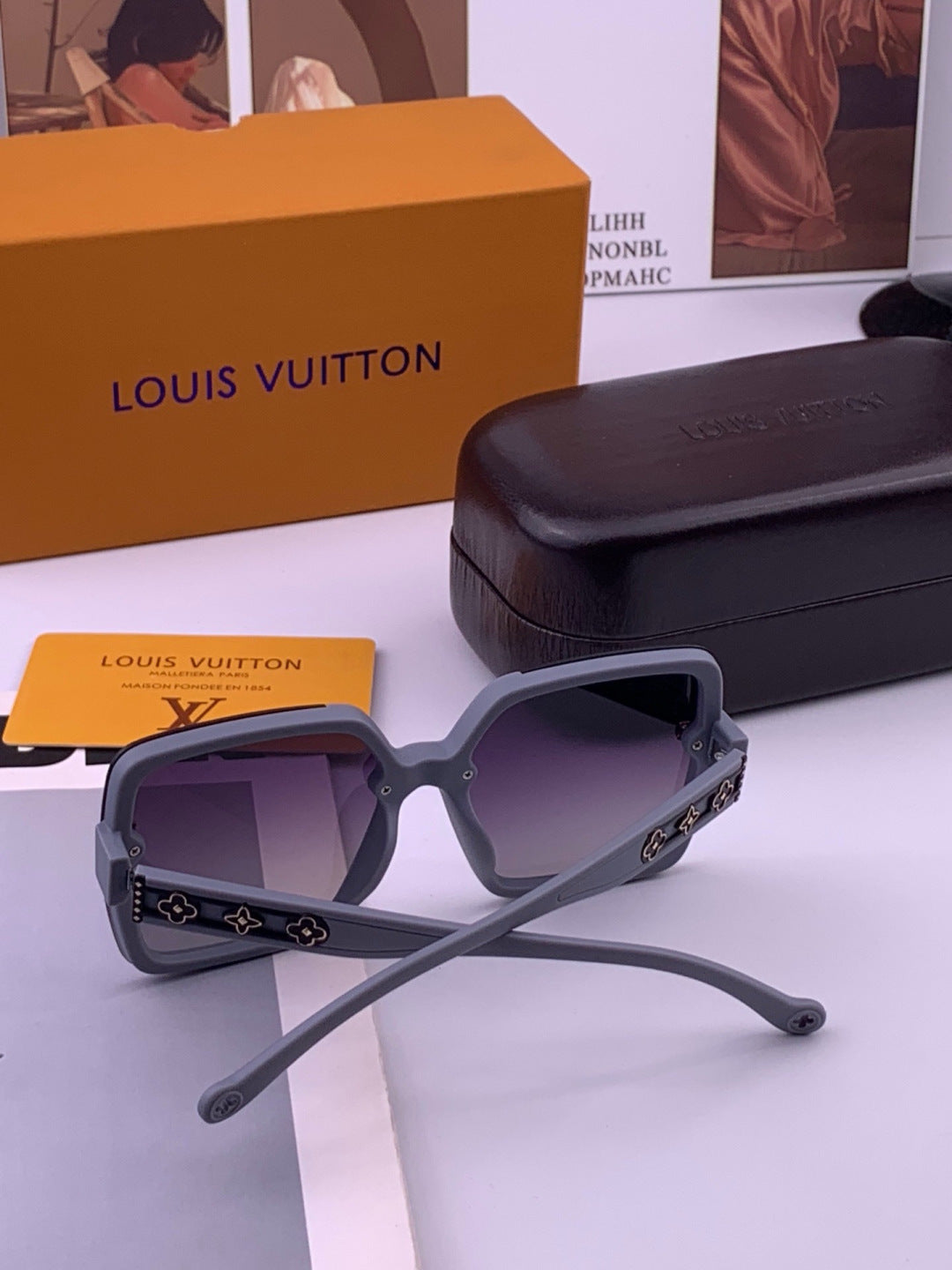Louis Vuitton L5710 Polarized Square Gold Lens Sunglasses for Men & W - 448517 - detail image 6