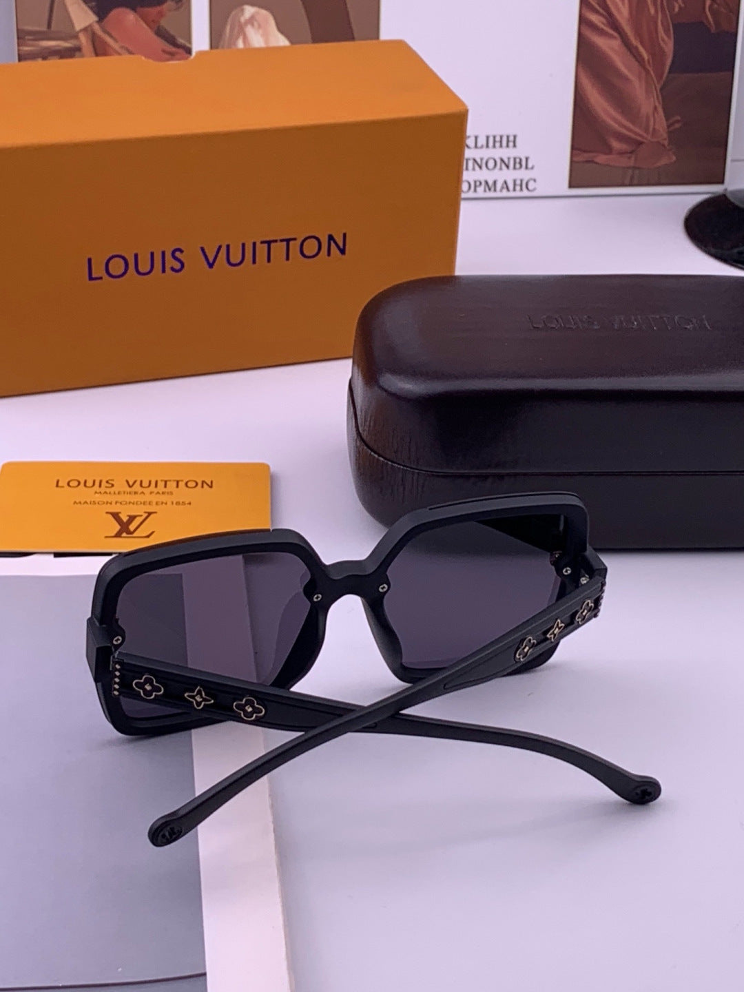 Louis Vuitton L5710 Polarized Square Brown Lens Sunglasses for Men & - 448518 - detail image 6