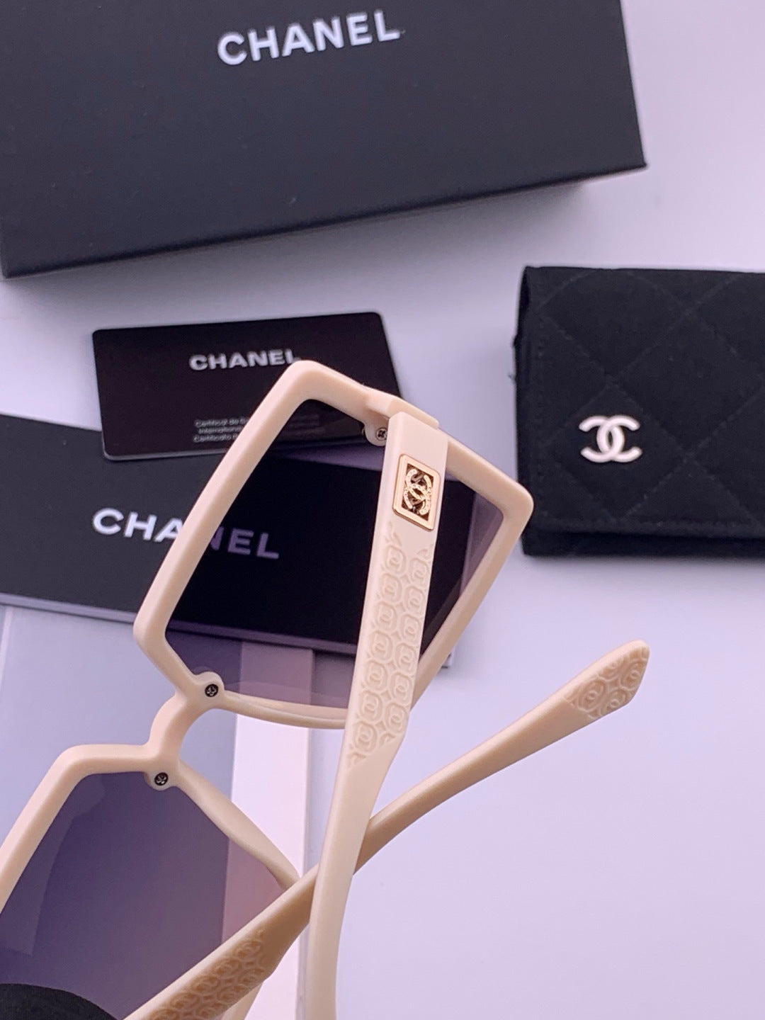 Chanel CH5250 Polarized Square Brown Lens Sunglasses for Women - 449051 - detail image 5