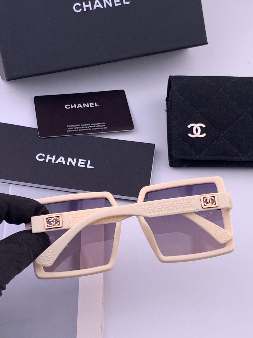 Chanel CH5250 Polarized Square Brown Lens Sunglasses for Women - 449051 - detail image 7