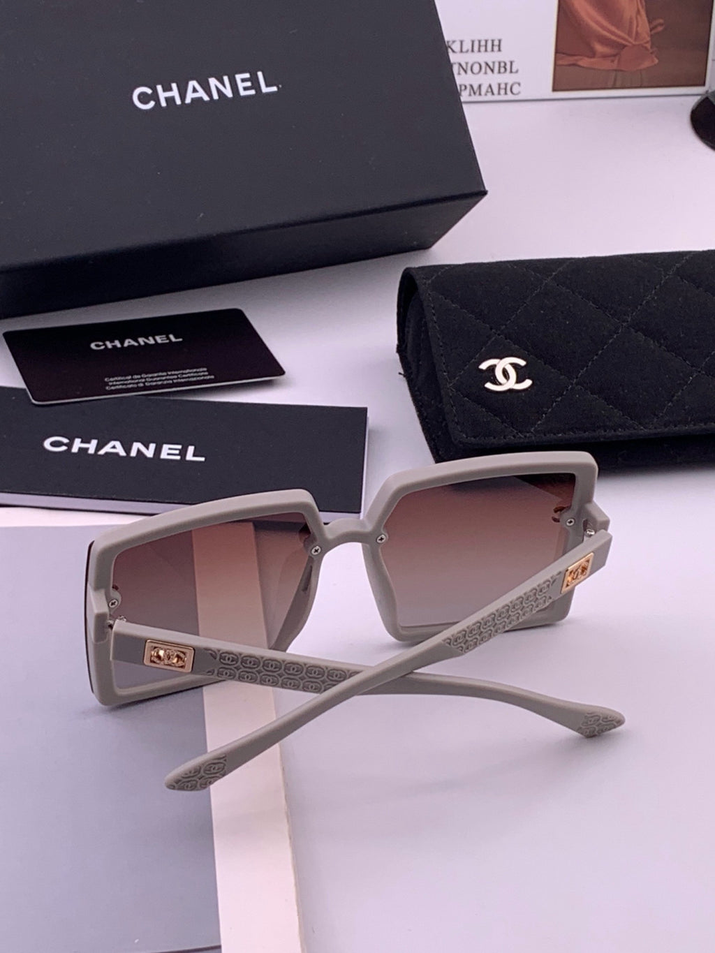 Chanel CH5250 Polarized Square Brown Lens Sunglasses for Women - 449052 - detail image 5