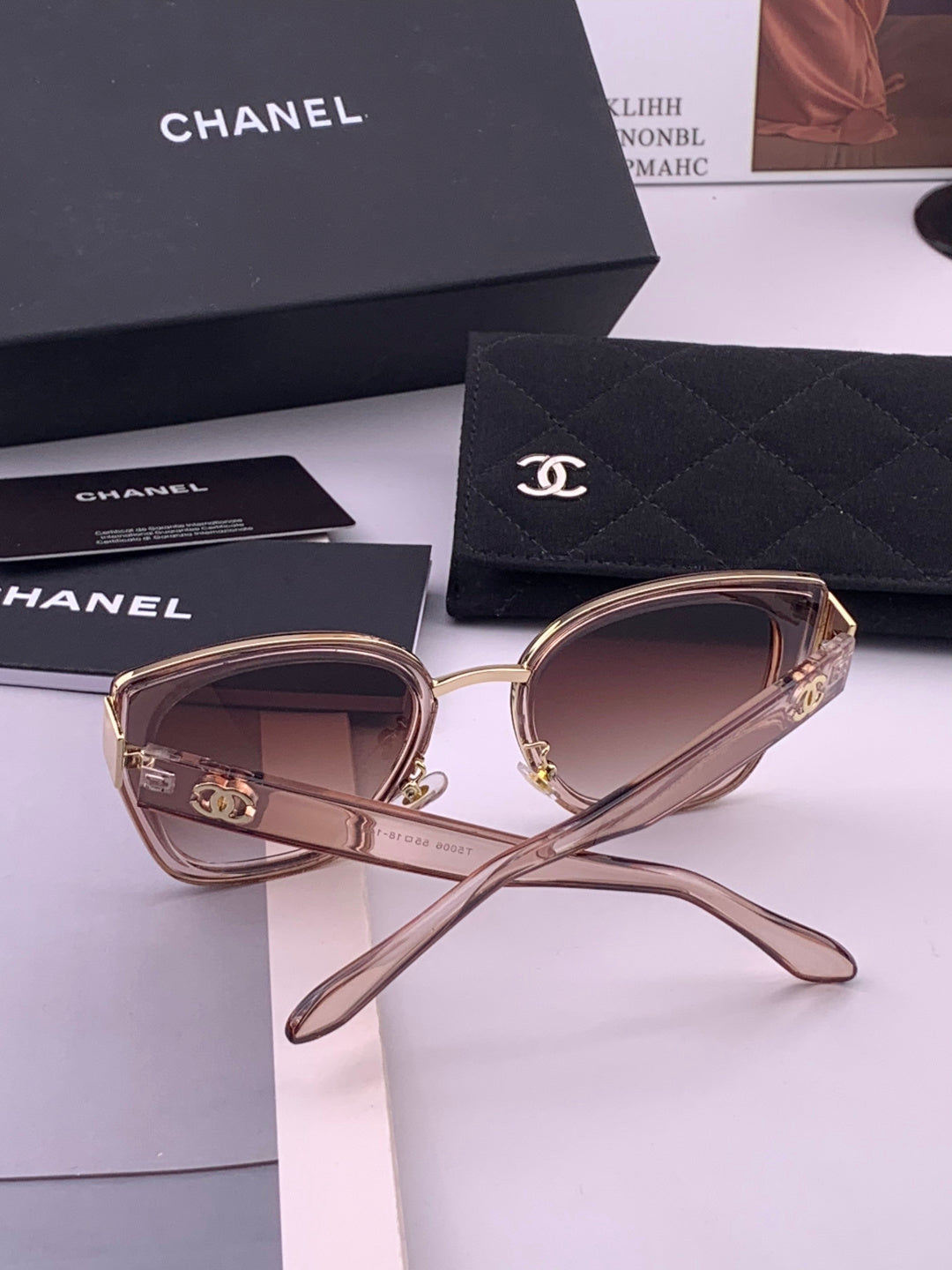 Chanel CH6991 Polarized Round Black Lens Sunglasses for Women - 449056 - detail image 5