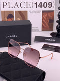 Chanel CH2029 Polarized Rimless Brown Lens Sunglasses for Men & Women - 449043
