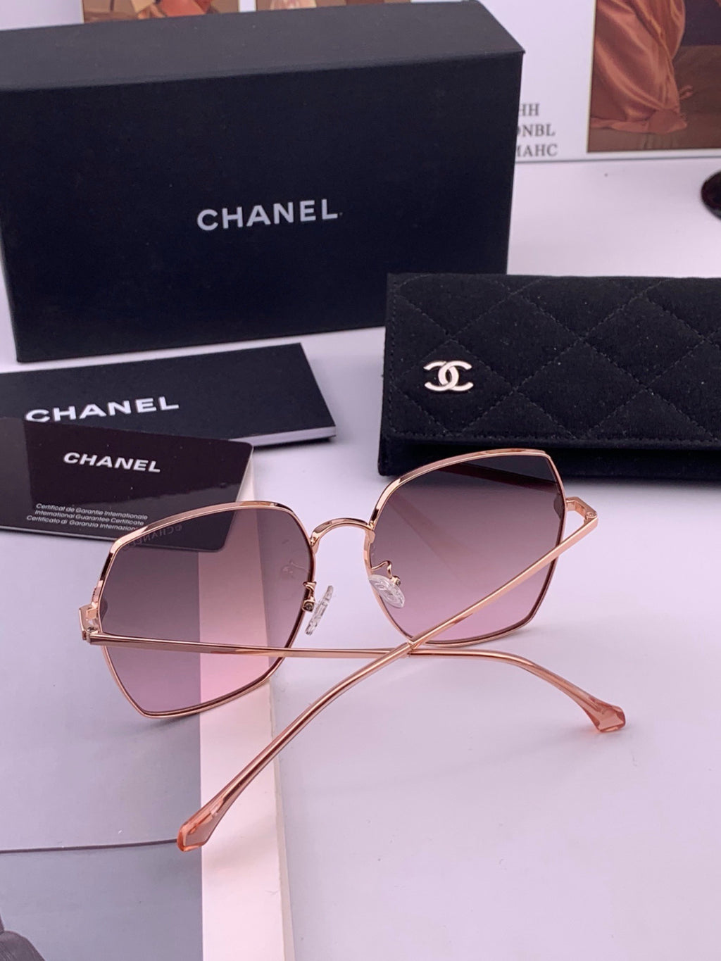 Chanel CH2029 Polarized Rimless Brown Lens Sunglasses for Men & Women - 449043 - detail image 5