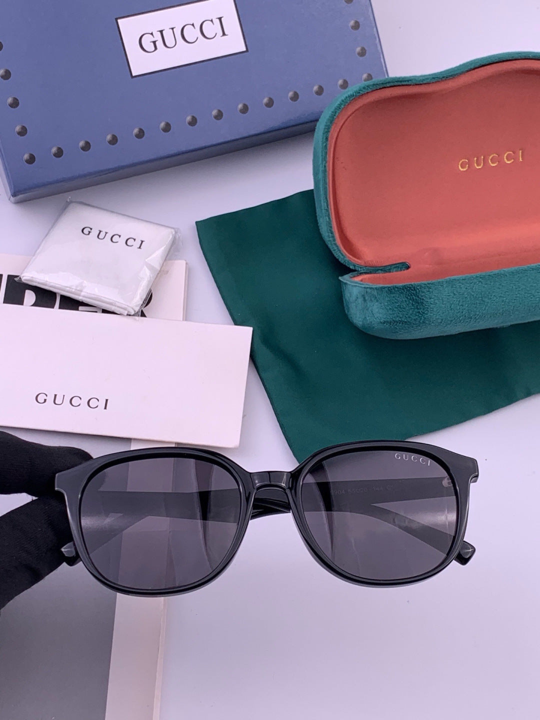 Gucci G4990 Polarized Square Orange Lens Sunglasses for Women - 448688