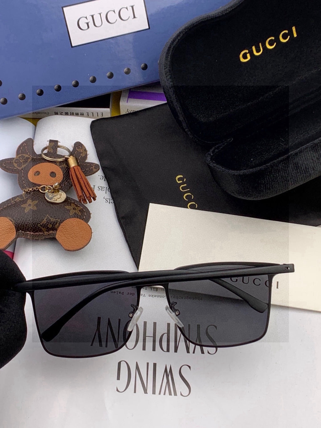 Gucci G11363 Fashion Red Lens Sunglasses for Men & Women - 448691 - detail image 5